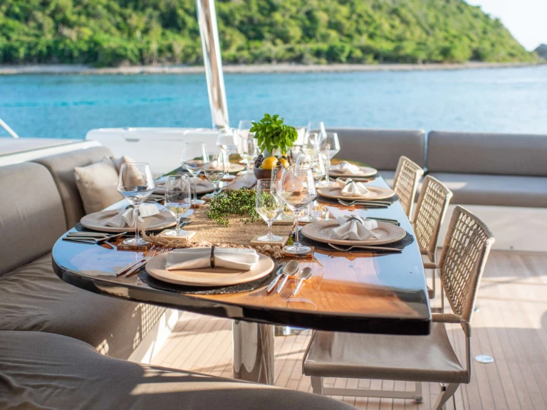 Lagoon JUSTIFIED HORIZONS charter bareboat or skippered in  Benner
