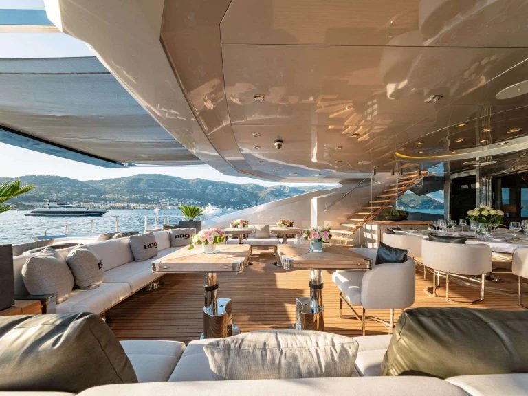 Palmer Johnson DB9 charter bareboat or skippered in  San Remo