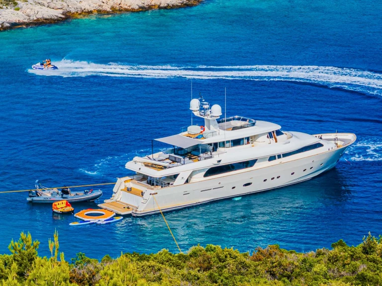 Ferretti KLOBUK charter bareboat or skippered in  Split