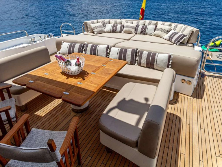 Luxury Yacht hire in Ibiza - Sunseeker BASAD