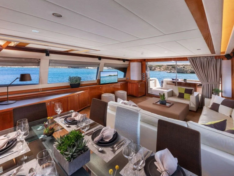 Ferretti ANNOUKA charter bareboat or skippered in  Athens