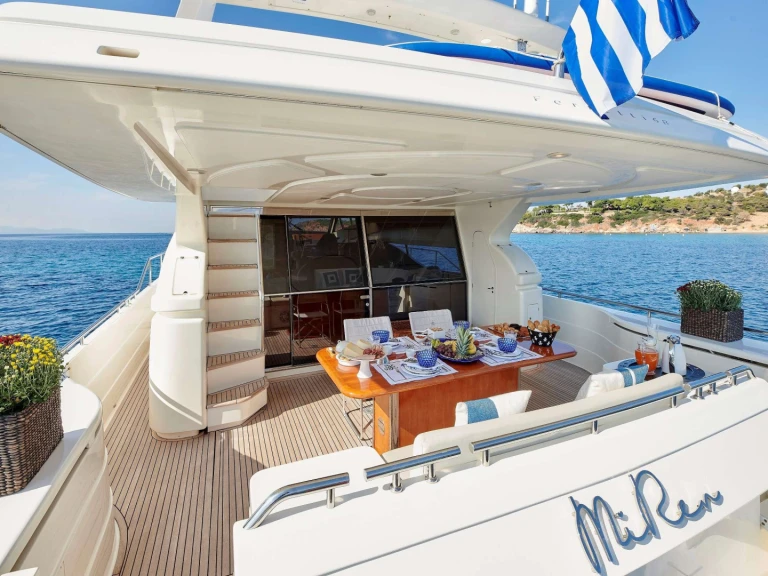 Ferretti MIREN charter bareboat or skippered in  Athens