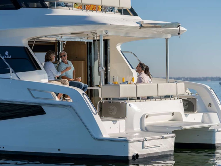 Aquila Big Joy charter bareboat or skippered in  Cannigione