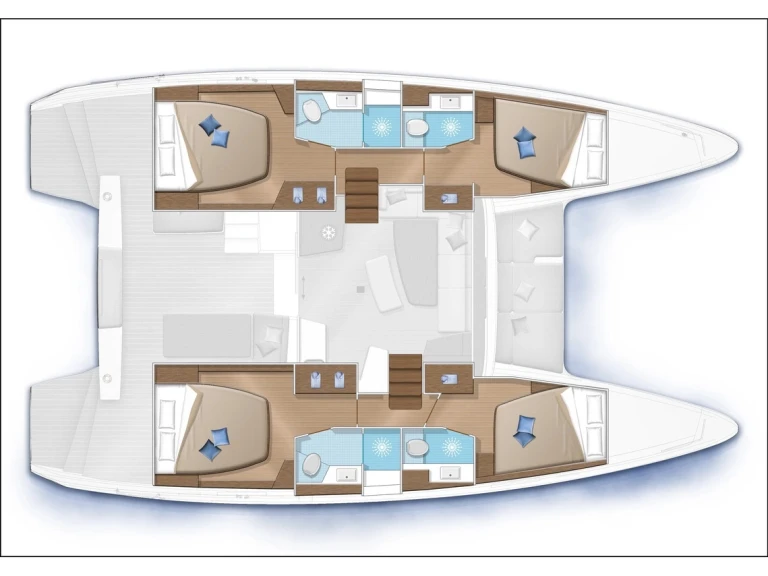 Hire Catamaran Lagoon with a boat licence