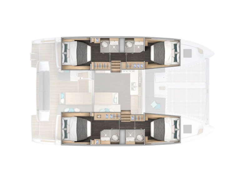 Lagoon Lagoon 43 charter bareboat or skippered in  Eden Island