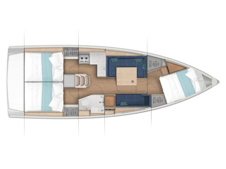 Sailboat hire in Las Galletas - Jeanneau Sun Odyssey 380