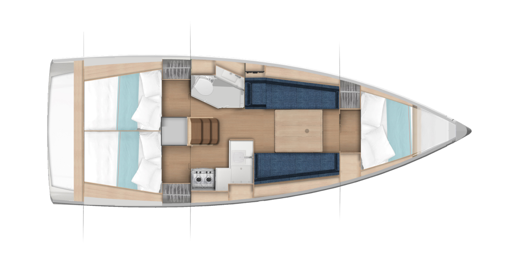Hire Sailboat Jeanneau with a boat licence