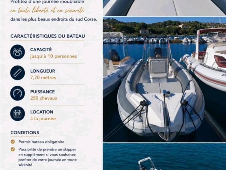 Yacht hire Sant'Amanza cheap 770 Fashion 
