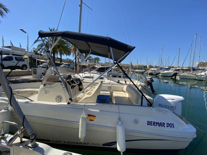 Jeanneau Cap Camarat 635 Open charter bareboat or skippered in  La Manga