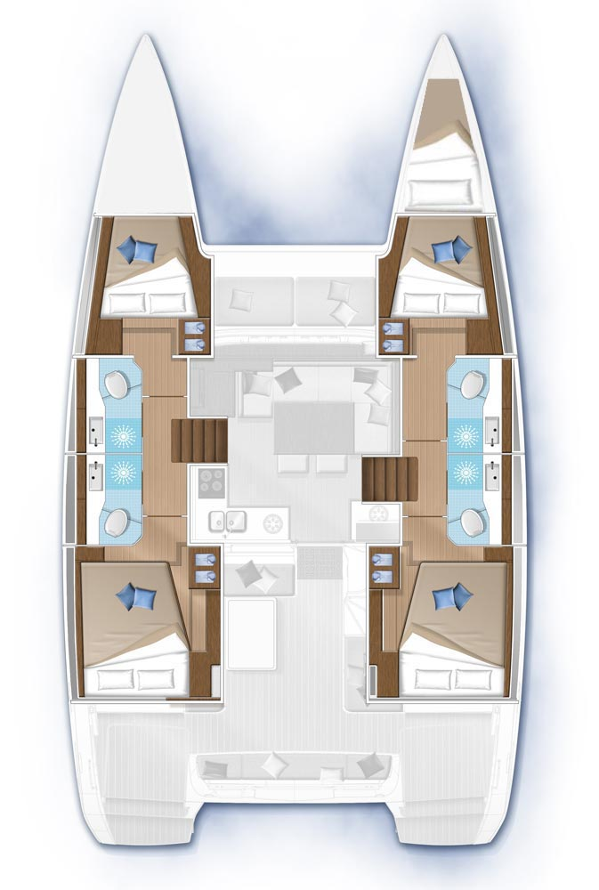 Lagoon Lagoon 40 charter bareboat or skippered in  Golfo Aranci