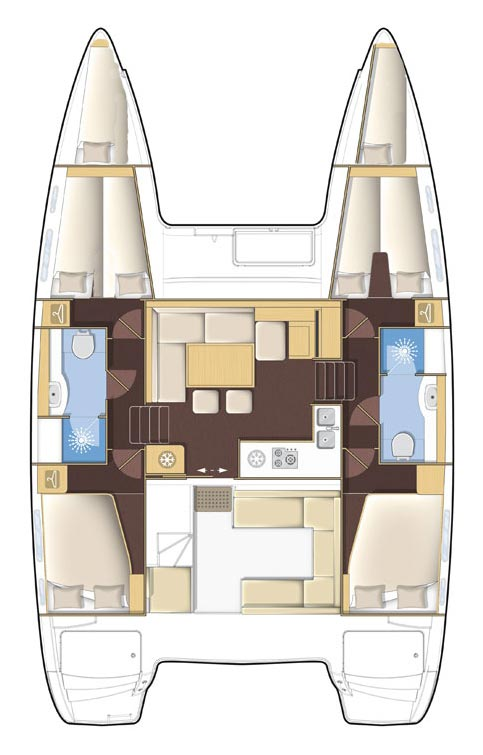 Lagoon Lagoon 400 S2 charter bareboat or skippered in  Šibenik