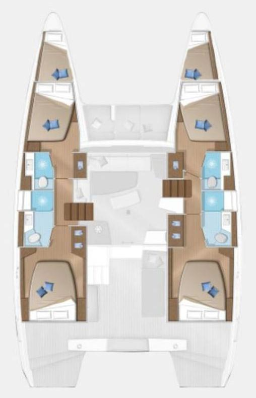 Hire Catamaran Lagoon with a boat licence