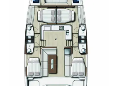 Bali Bali Catspace Voile charter bareboat or skippered in  Eden Island