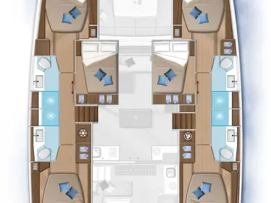 Lagoon Lagoon 50 charter bareboat or skippered in  Gouvia