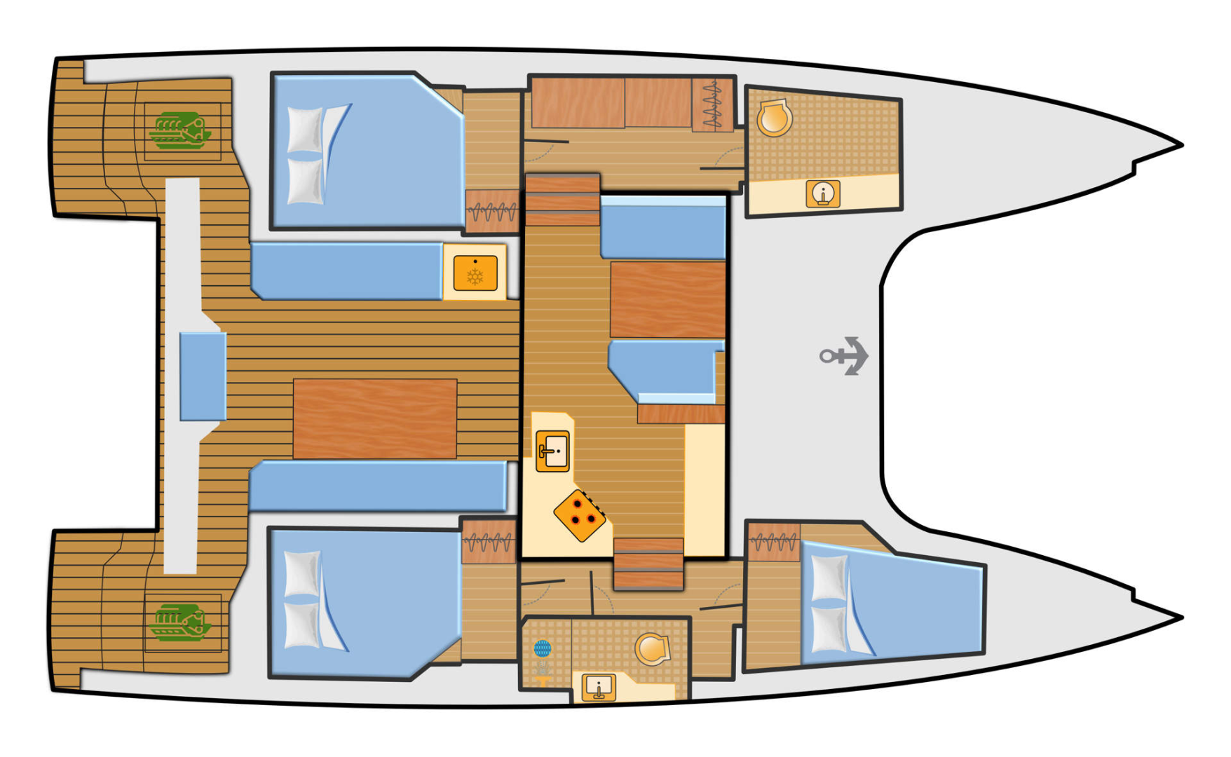 Hire Catamaran Nautitech with a boat licence