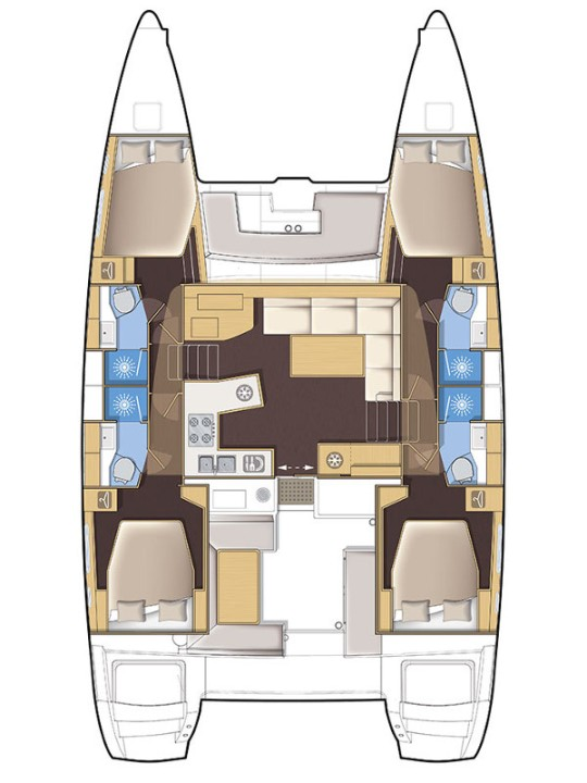 Hire Catamaran with or without skipper Lagoon Primošten
