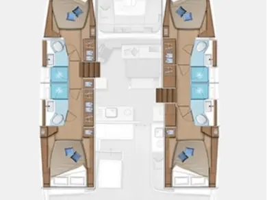 Lagoon Lagoon 46 charter bareboat or skippered in  Trogir