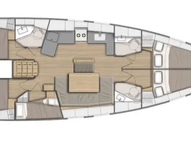 Bénéteau Oceanis 46.1 charter bareboat or skippered in  Split