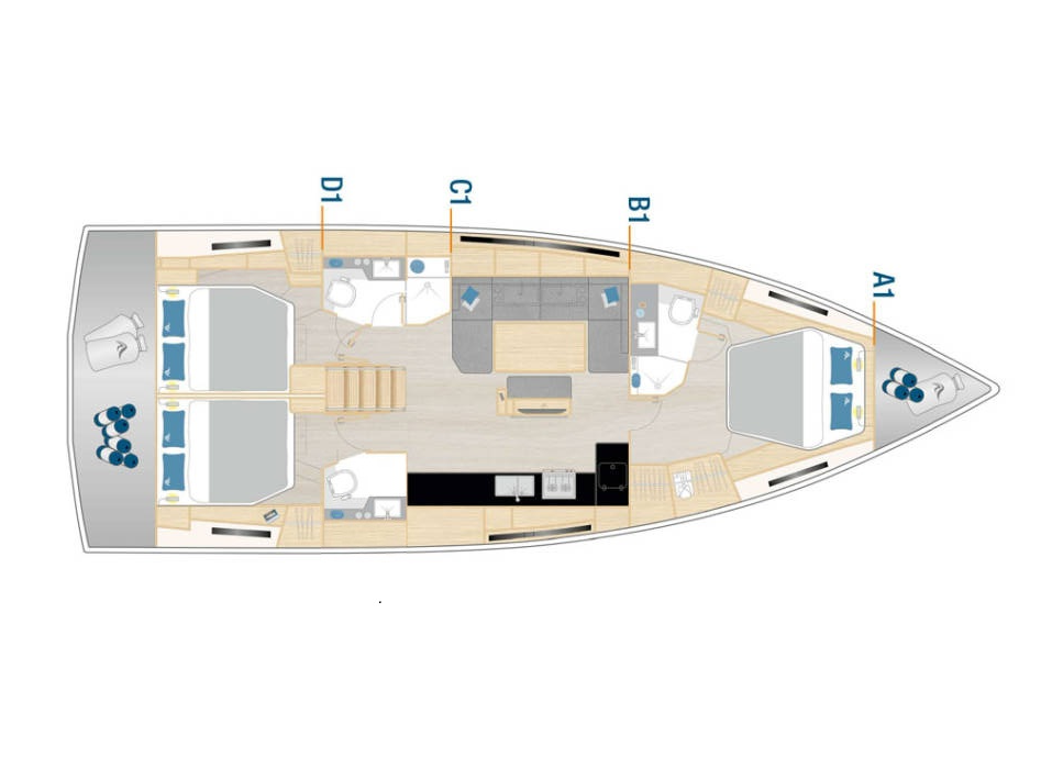 Hire Sailboat Hanse with a boat licence