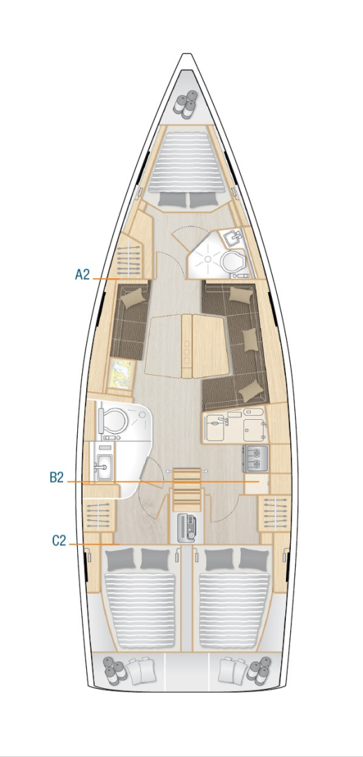 Sailboat hire in Sukošan - Hanse Hanse 418