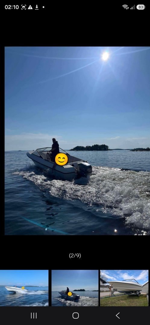 Skibsplast 460 VS, approx. 15 ft / ca. 4.6 m• MARINEER 75 charter bareboat or skippered in  Nannestad