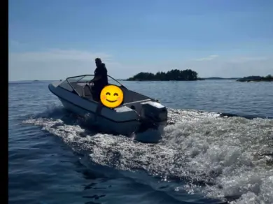 Skibsplast 460 VS, approx. 15 ft / ca. 4.6 m• MARINEER 75 charter bareboat or skippered in  Nannestad