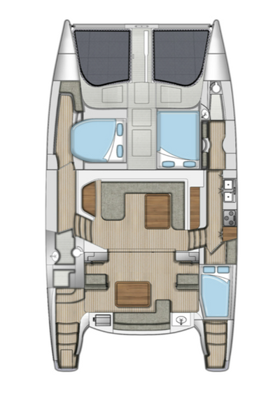 Hire Catamaran Seawind with a boat licence