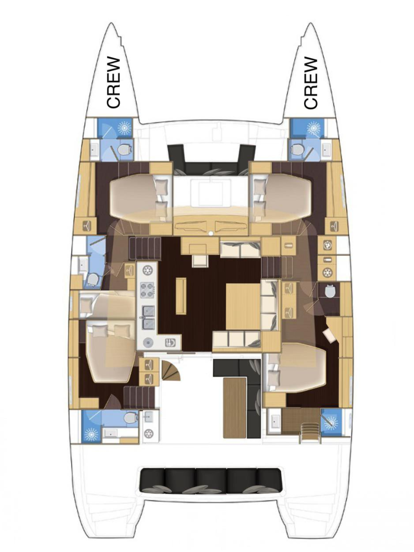 Lagoon Lagoon 560 charter bareboat or skippered in  Portisco