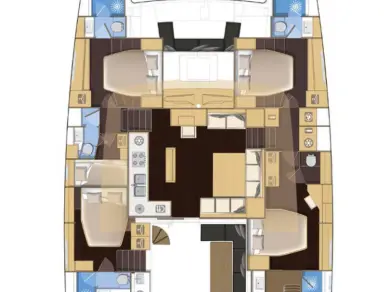 Lagoon Lagoon 560 charter bareboat or skippered in  Portisco