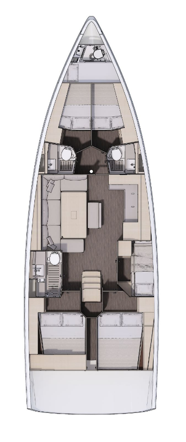 Dufour Dufour 470 charter bareboat or skippered in  Agropoli