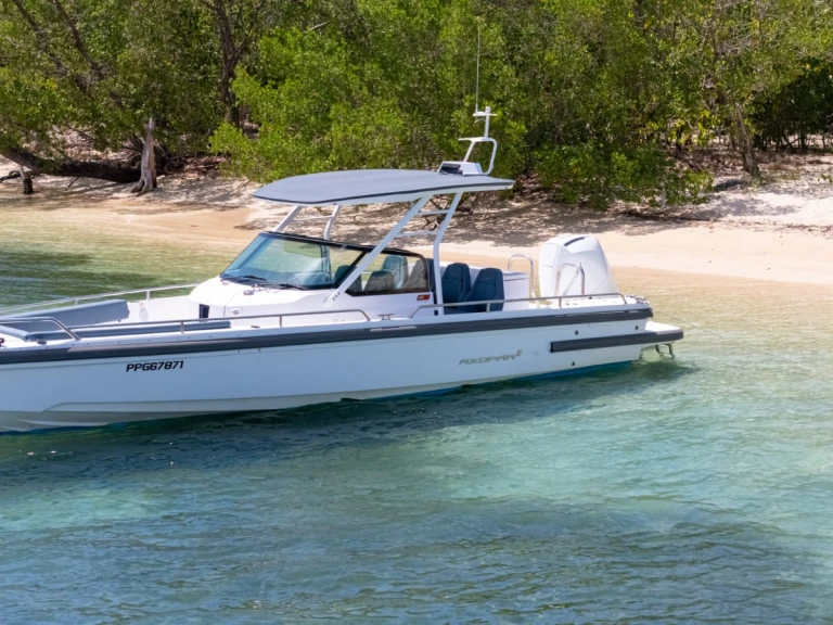 Axopar Axopar 28 T-Top charter bareboat or skippered in  Le Gosier