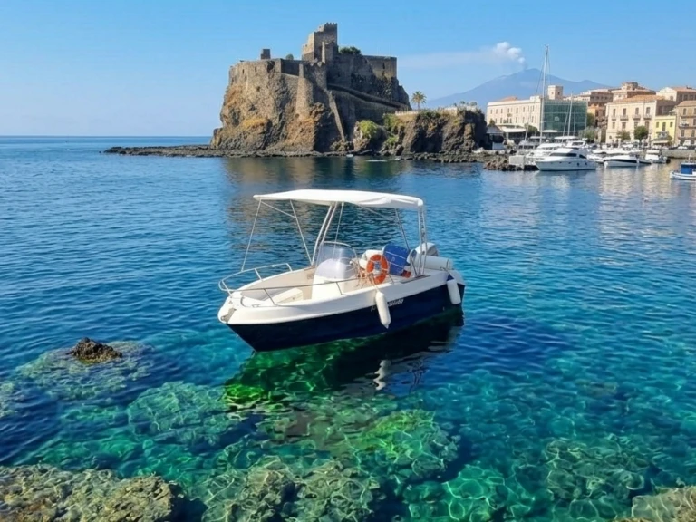 Hire Motorboat with or without skipper Marinello Catania