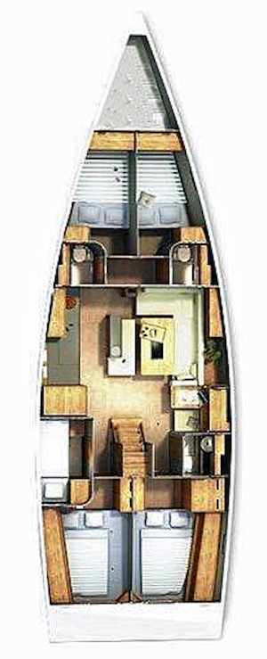 Hanse Hanse 505 charter bareboat or skippered in  Seget Donji