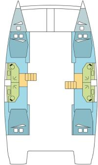Bali Bali 4.2 charter bareboat or skippered in  Alimos