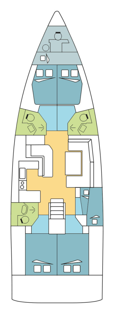 Sailboat hire in Fethiye - Bénéteau Oceanis 51.1