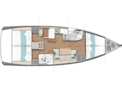 Jeanneau Sun Odyssey 440 charter bareboat or skippered in  Kos