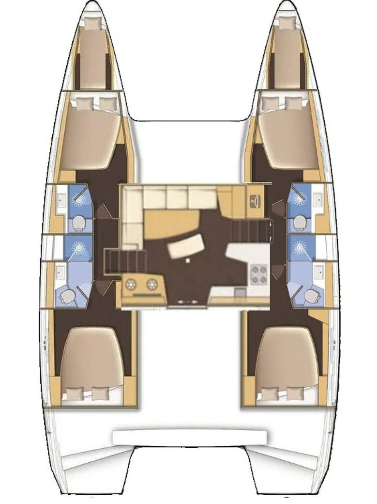 Hire Catamaran Lagoon with a boat licence