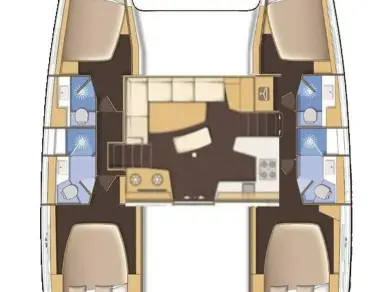 Hire Catamaran Lagoon with a boat licence