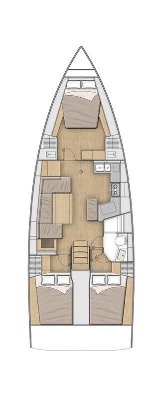 Sailboat hire in Furnari - Bénéteau Oceanis 40.1
