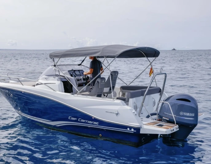 Jeanneau Cap Camarat 6.5 WA charter bareboat or skippered in  Mandelieu-la-Napoule