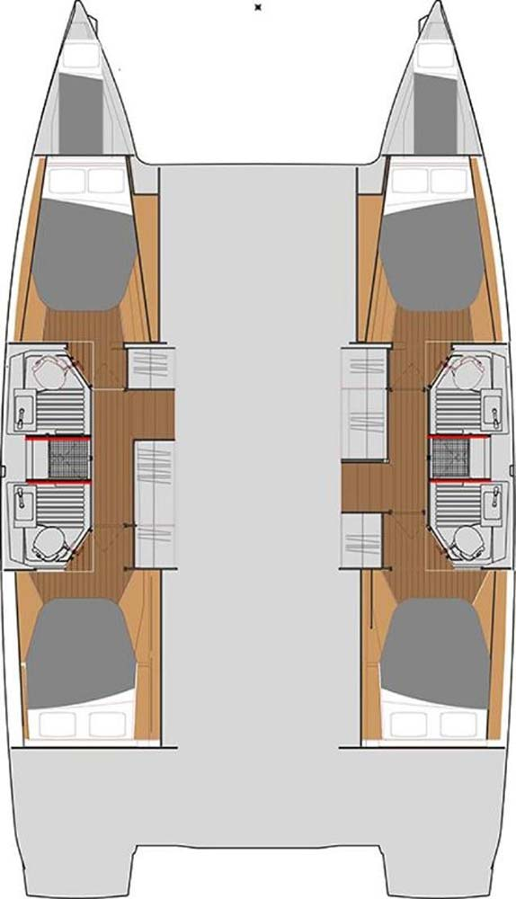 Hire Catamaran Fountaine Pajot with a boat licence