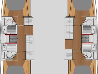 Hire Catamaran Fountaine Pajot with a boat licence