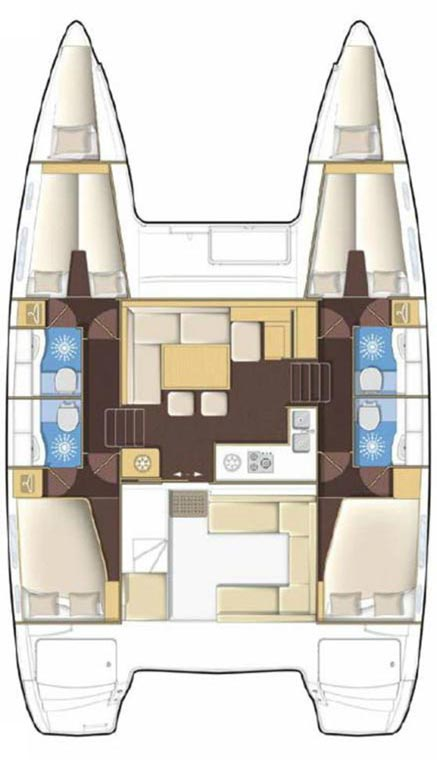 Yacht charter Šibenik - Lagoon Lagoon 400 S2 on SamBoat