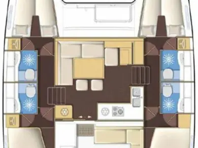 Yacht charter Šibenik - Lagoon Lagoon 400 S2 on SamBoat