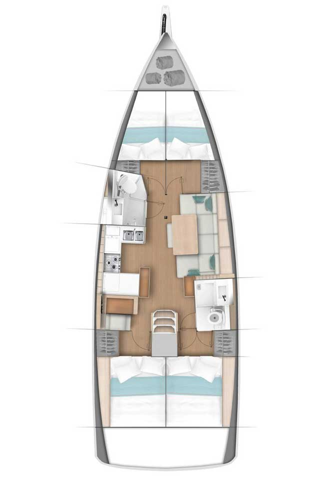 Yacht hire Palma de Mallorca cheap Sun Odyssey 440