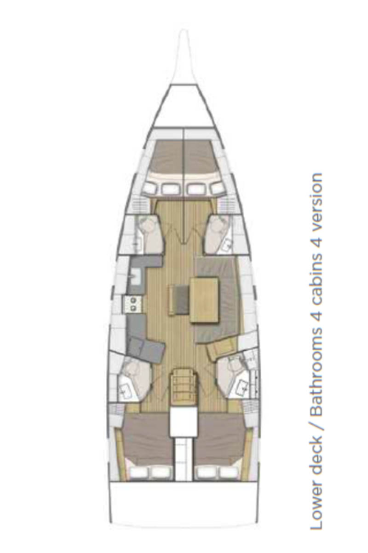 Sailboat hire in Komolac - Bénéteau Oceanis 46.1