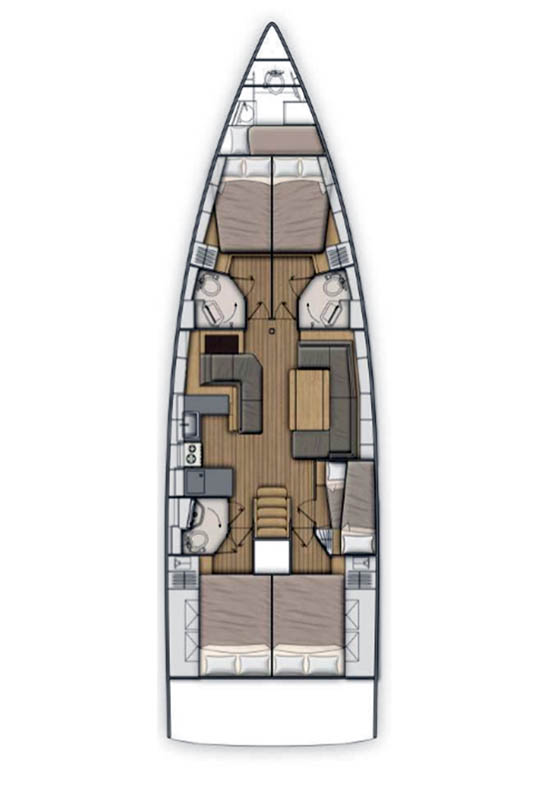 Yacht hire Komolac cheap Oceanis 51.1