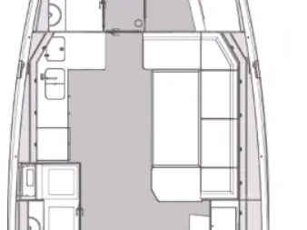 Sailboat hire in Kaštela - Elan Impression 45
