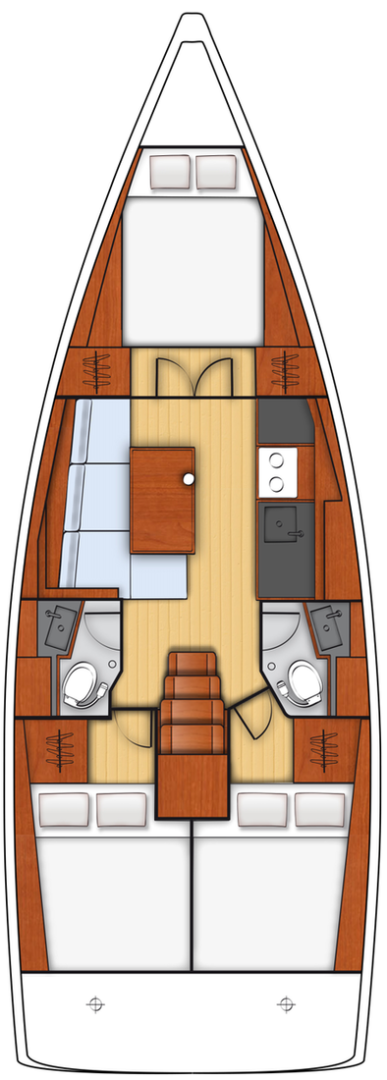 Sailboat hire in Biograd na Moru - Bénéteau Oceanis 38.1