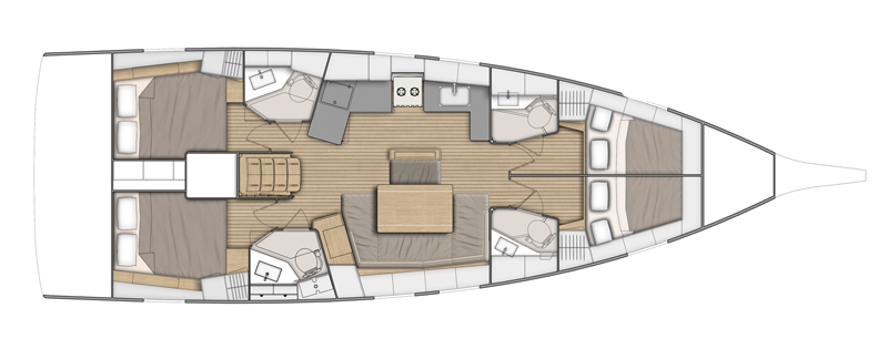 Yacht hire Kos cheap Oceanis 46.1